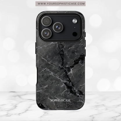 Marble Opulence in Black - iPhone Case, Samsung Galaxy Case, Google Pixel Case