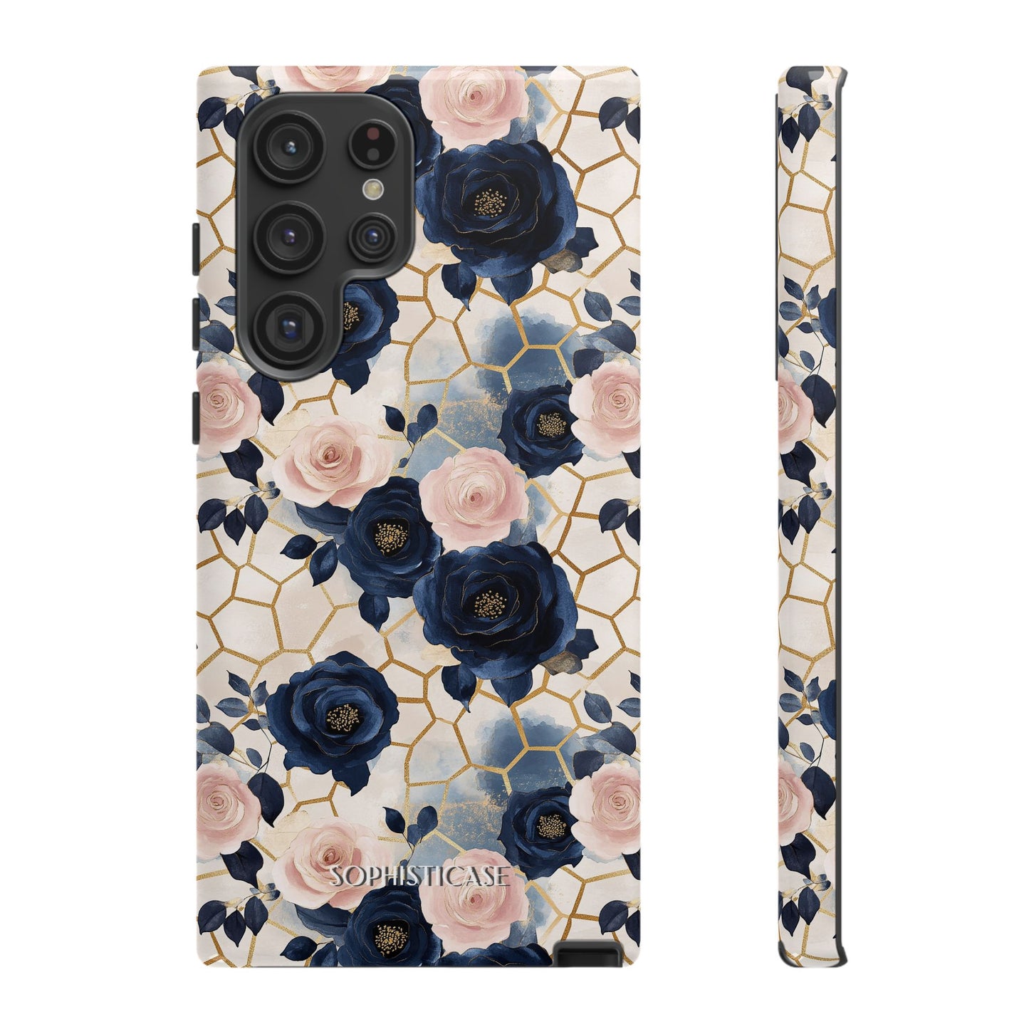 Royal Floral in Navy Hive - Tough Phone Case