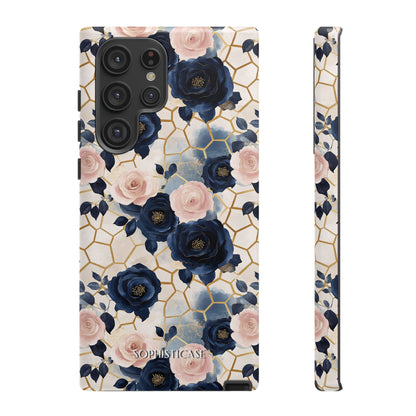 Royal Floral in Navy Hive - Tough Phone Case