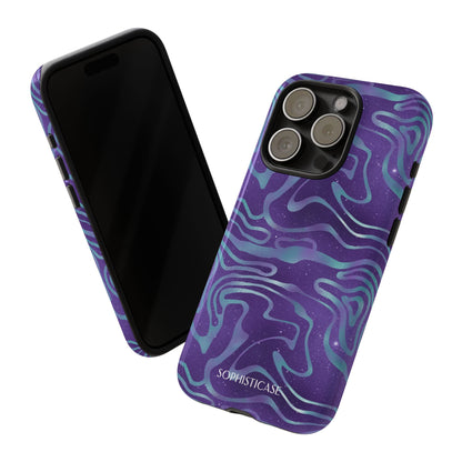 Cosmic Zebra in Blue & Purple - iPhone Case, Samsung Galaxy Case, Google Pixel Case