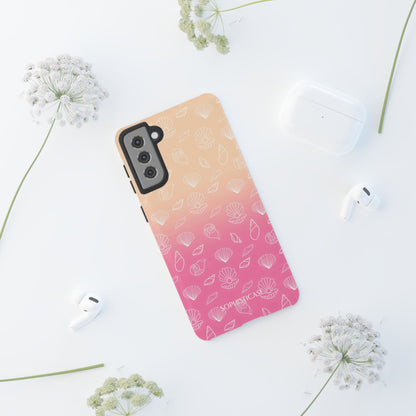 Seashell Society in Sandy Pink Sunset - iPhone Case, Samsung Galaxy Case, Google Pixel Case