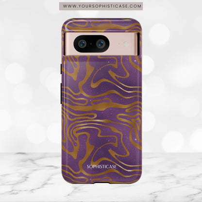 Cosmic Gold in Purple - iPhone Case, Samsung Galaxy Case, Google Pixel Case