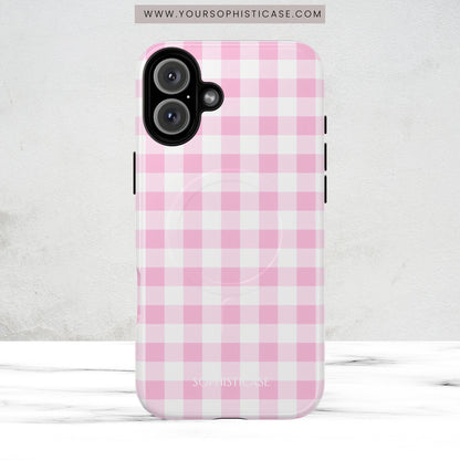 Gingham in Pink - Magsafe Case