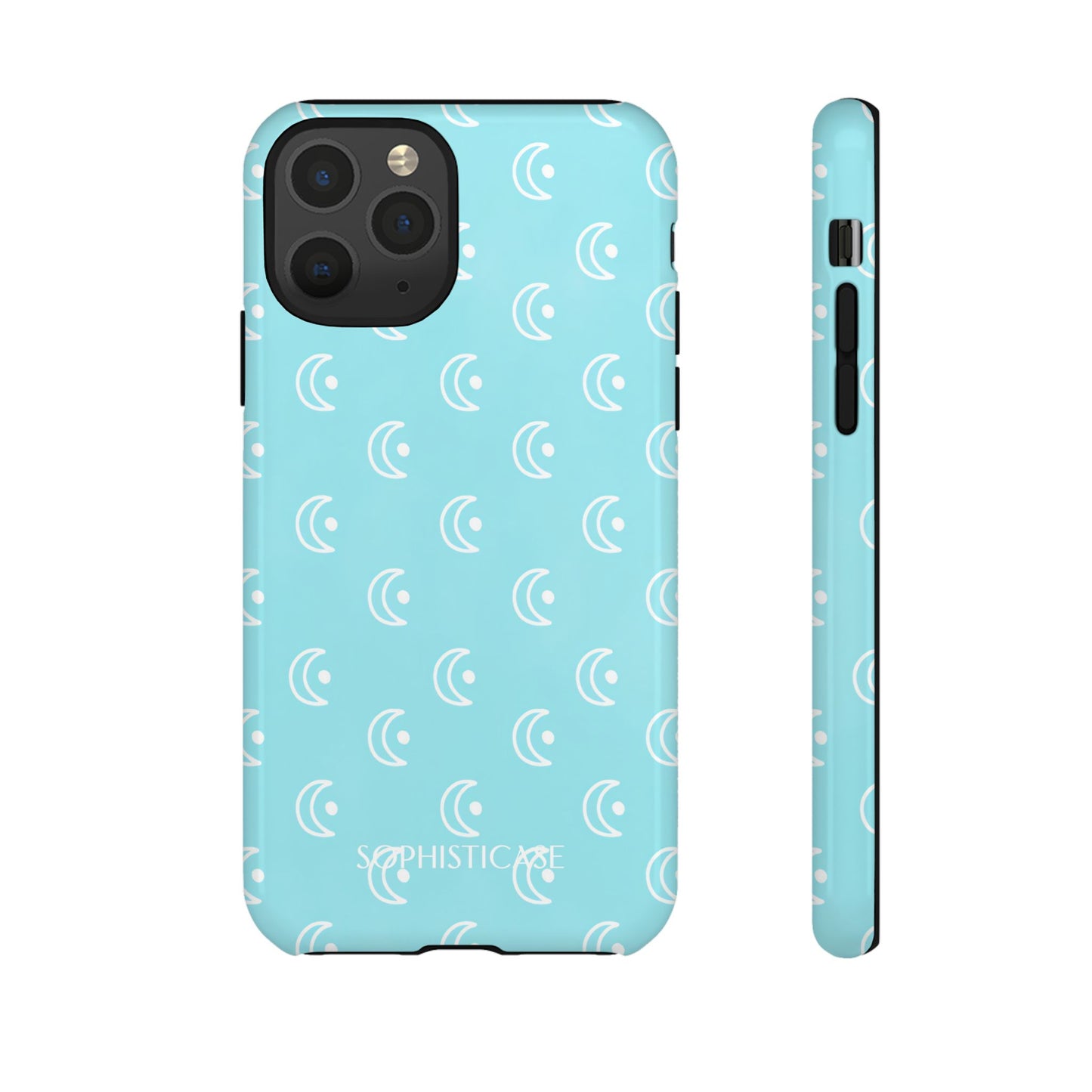 Moon Phase in Aqua - Tough Phone Case for iPhone