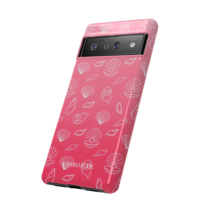 Seashell Society in Sunset Pink - iPhone Case, Samsung Galaxy Case, Google Pixel Case