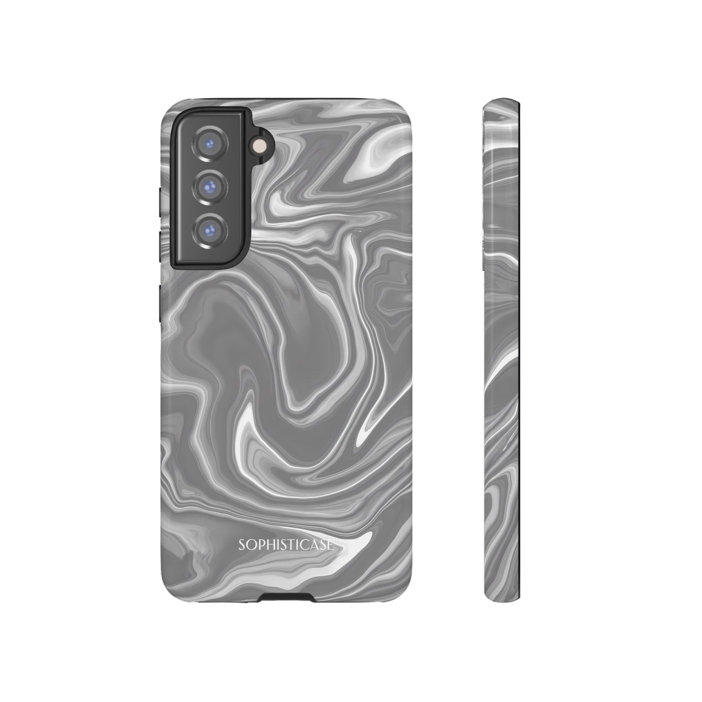 Liquid Dreams in Charcoal - Tough Phone Case