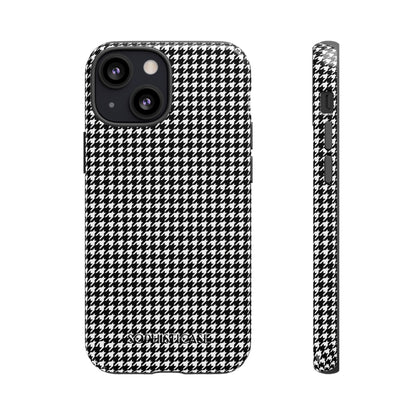 Houndstooth in Black - Drop Proof Phone Case for iPhone