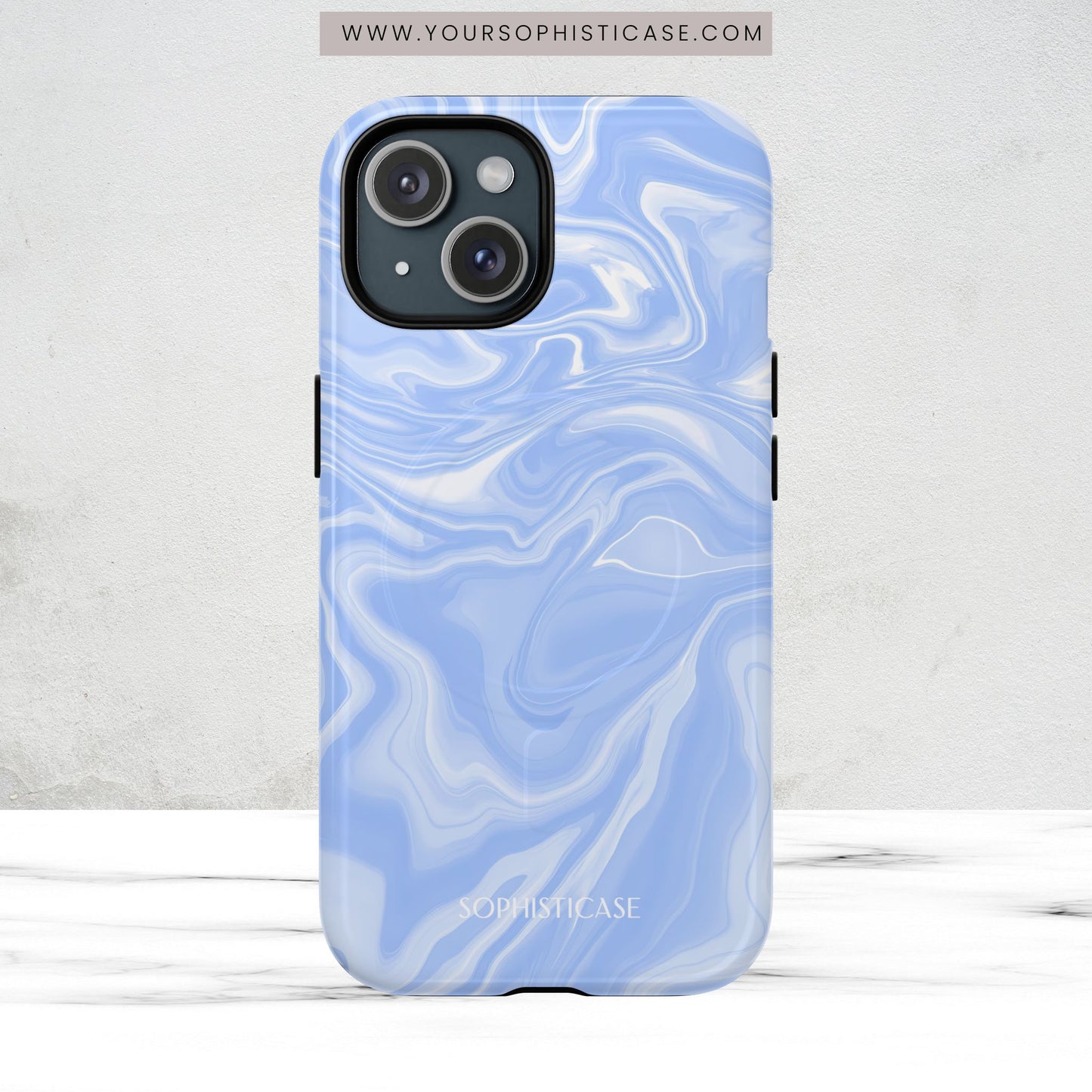 Liquid Dreams in Smoke Blue - Magsafe Case