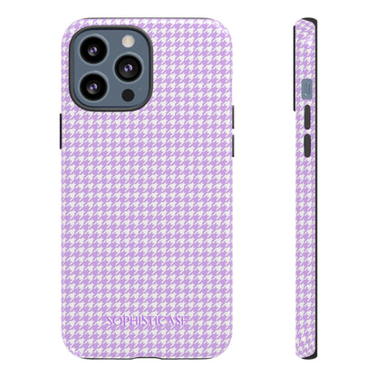 Tough Case - Houndstooth in Pastel Purple