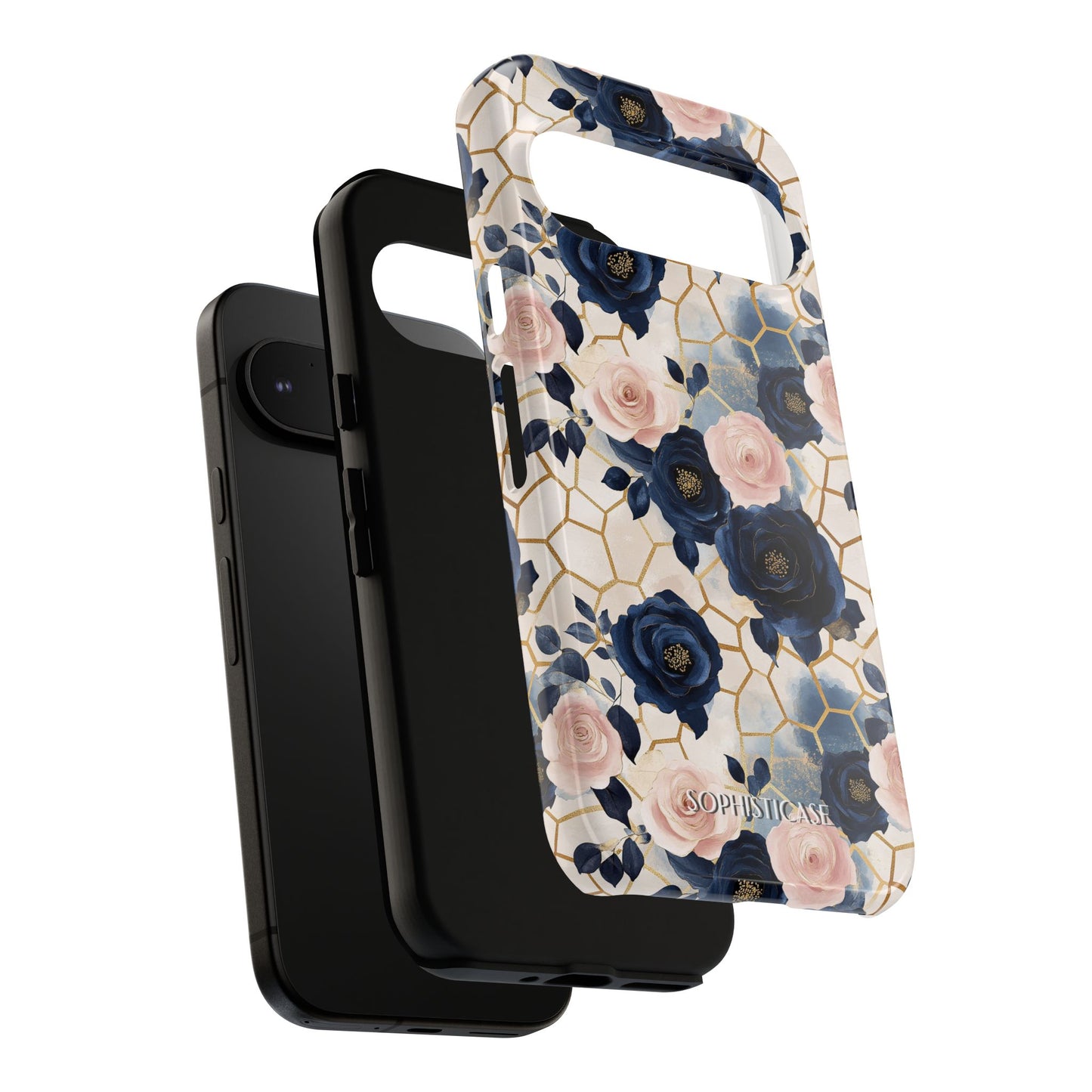 Royal Floral in Navy Hive - Tough Phone Case
