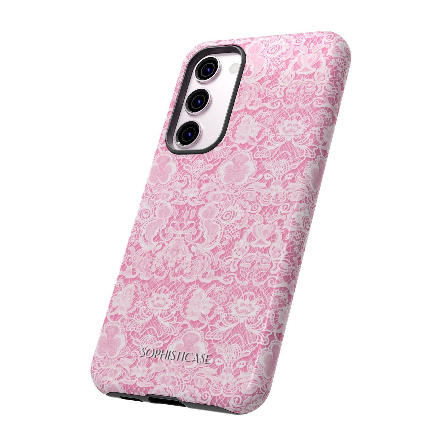 Luxe Lace in Pink - Tough Phone Case