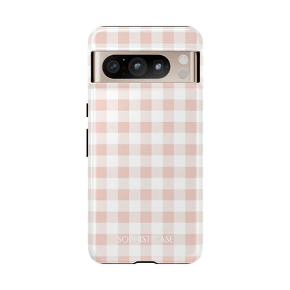 Tough Case - Gingham in Neutral Beige