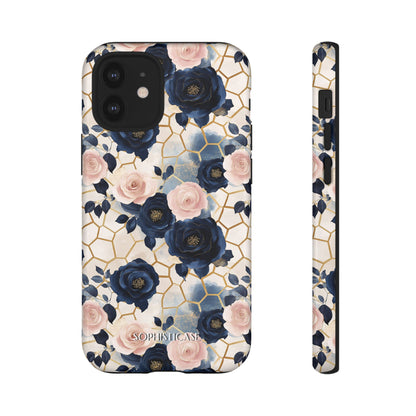 Royal Floral in Navy Hive - Tough Phone Case