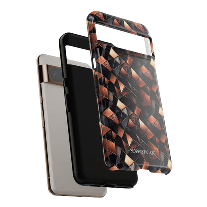 Rose' Runway in Noir Mosaic - Tough Phone Case