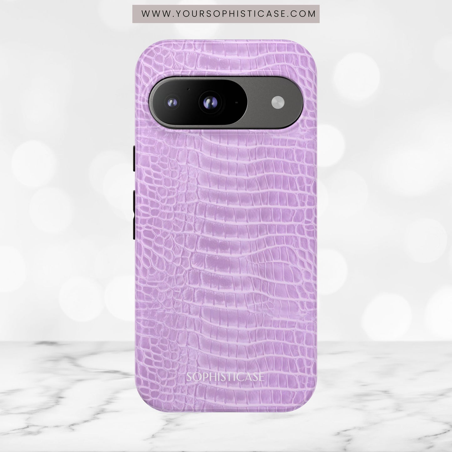 Luxe Leather in Purple - Tough Phone Case