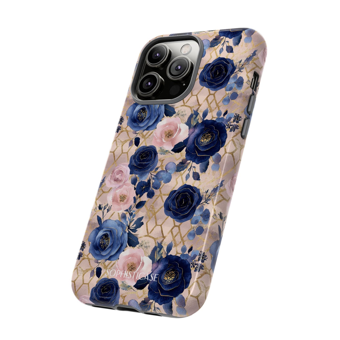 Royal Floral in Navy Blush - Tough Phone Case