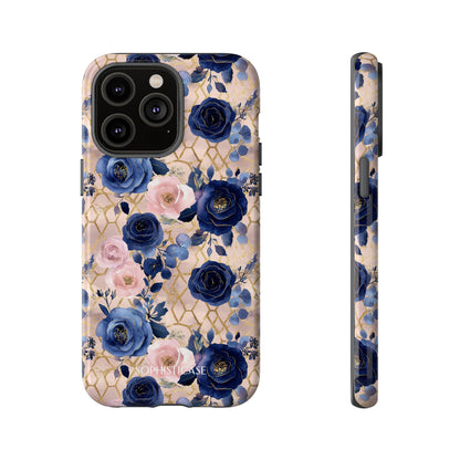 Royal Floral in Navy Blush - Tough Phone Case