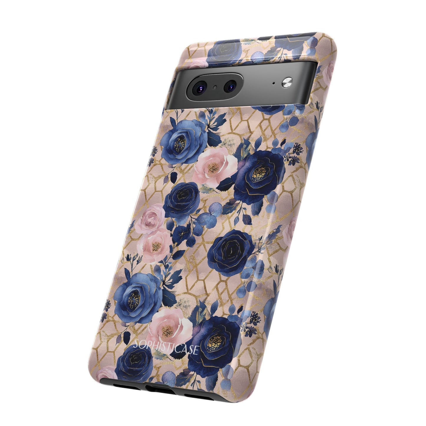 Royal Floral in Navy Blush - Tough Phone Case