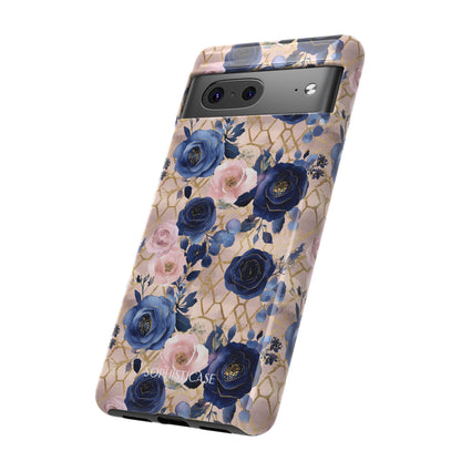 Royal Floral in Navy Blush - Tough Phone Case