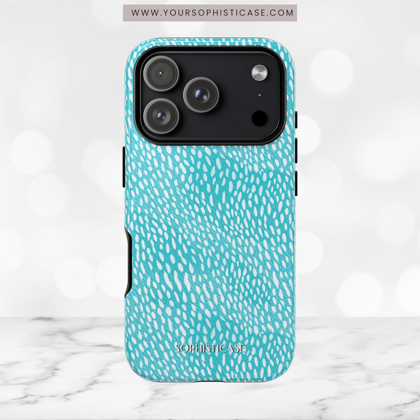 Oh Deer! in Aqua - Tough Phone Case