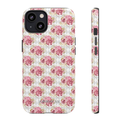 Rose Diamond Romance in Colette - iPhone Case
