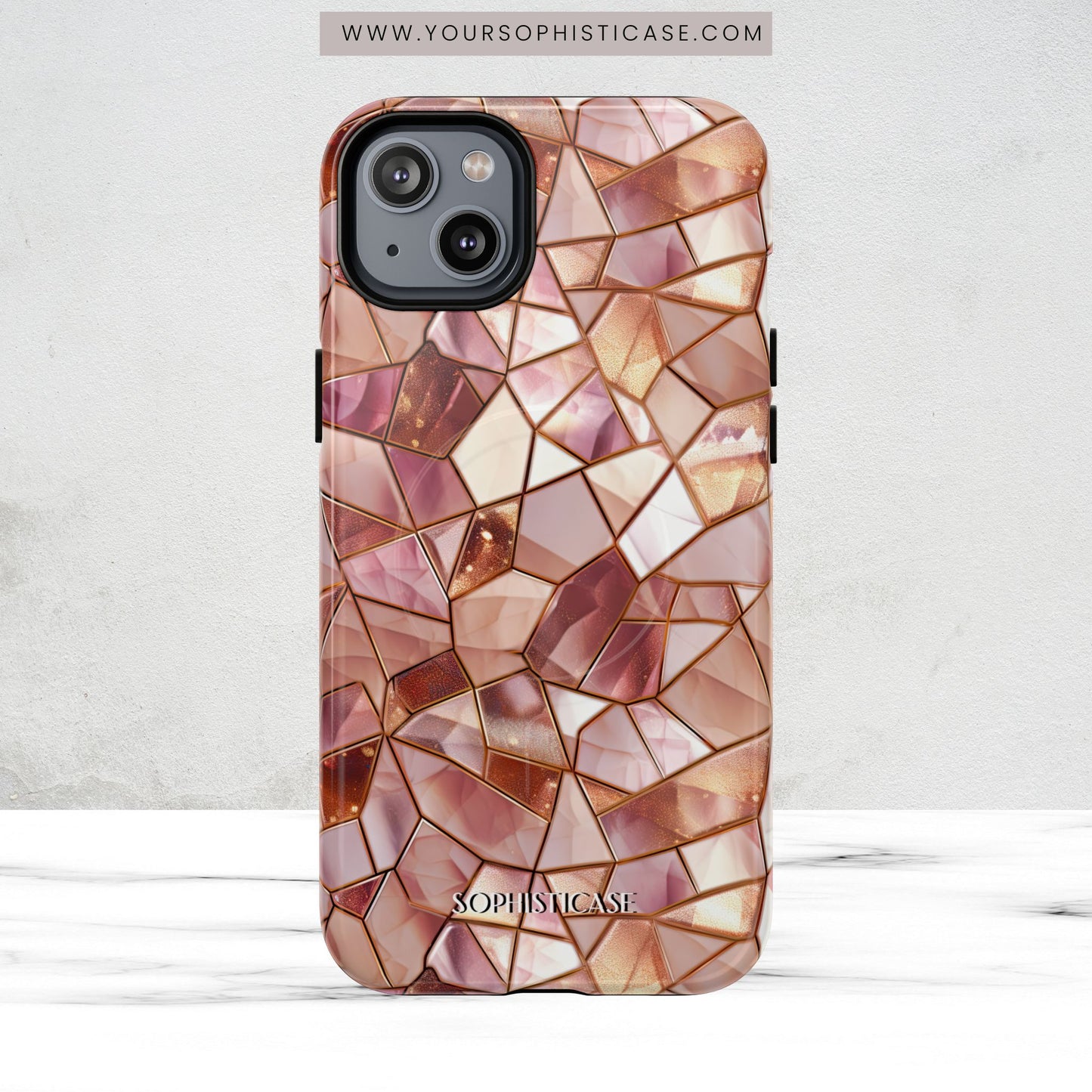 Rose' Runway in Champagne Mosaic - Magsafe Case