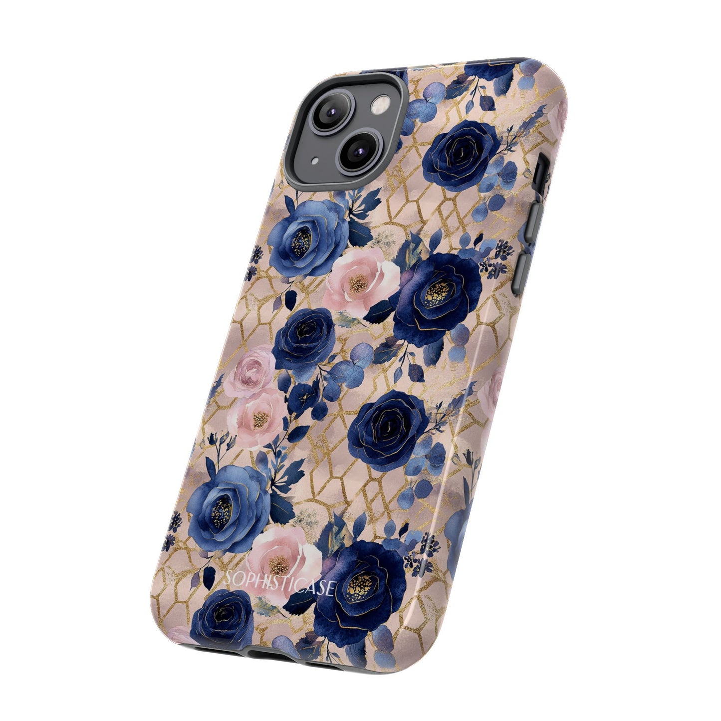 Royal Floral in Navy Blush - Tough Phone Case