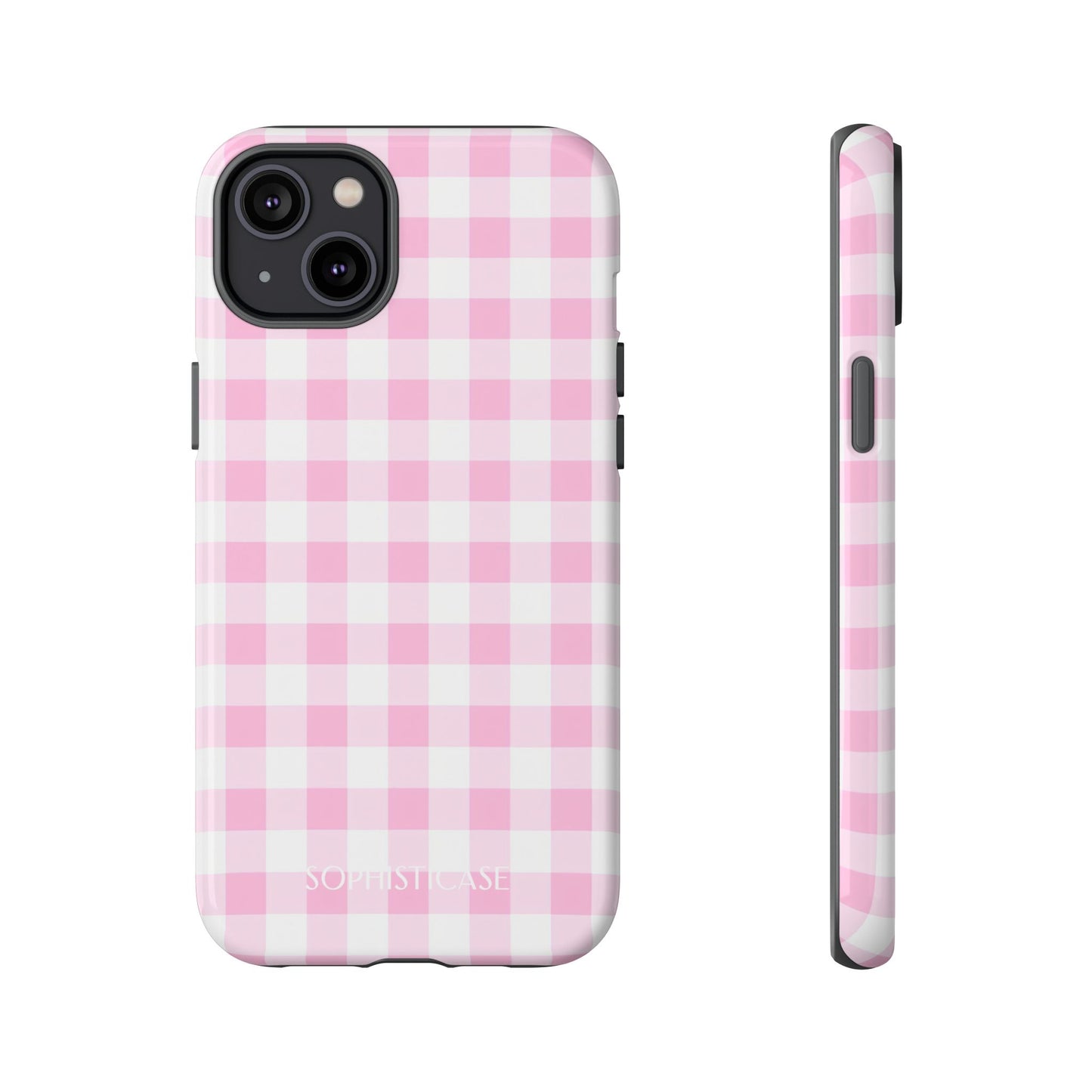 Tough Case - Gingham in Pink