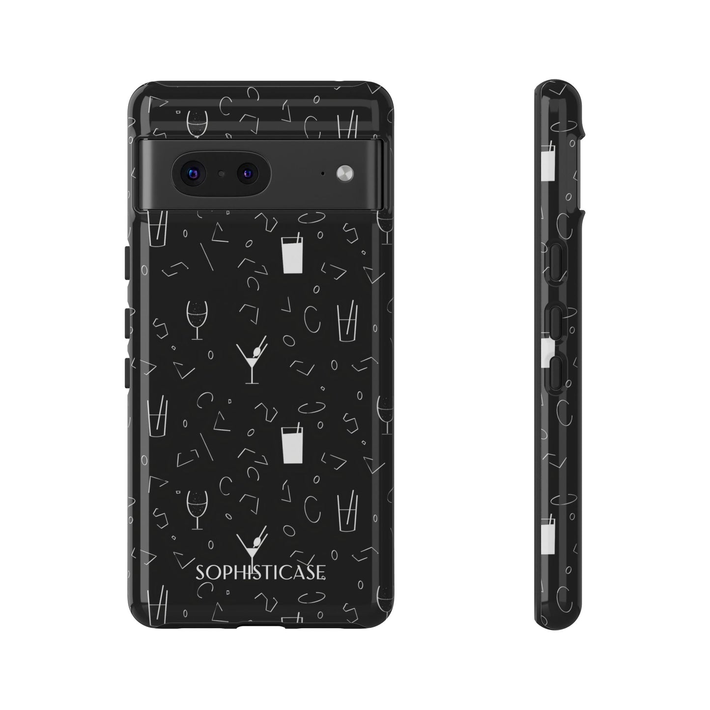 Cocktail Hour in Black - Tough Phone Case for Google Pixel