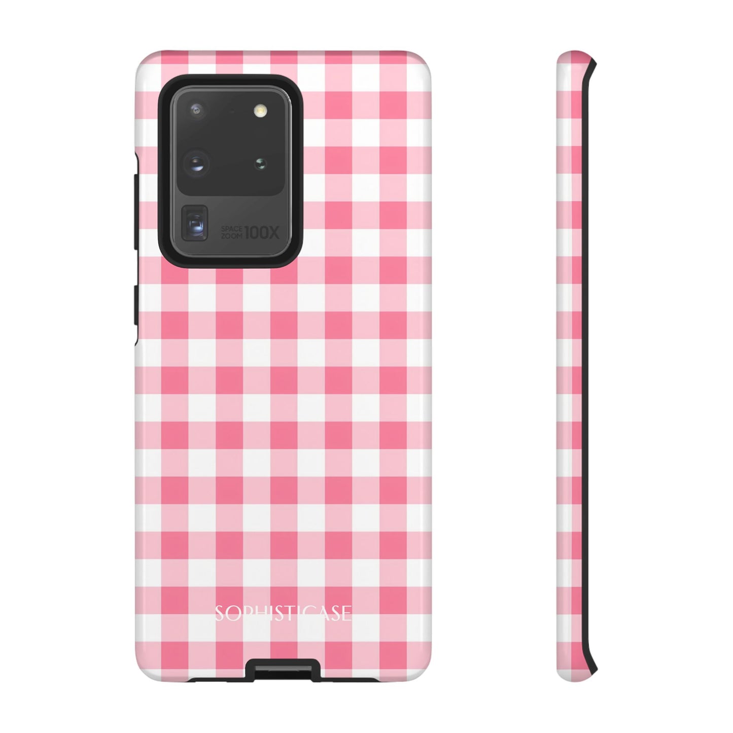 Tough Case - Gingham in Salmon