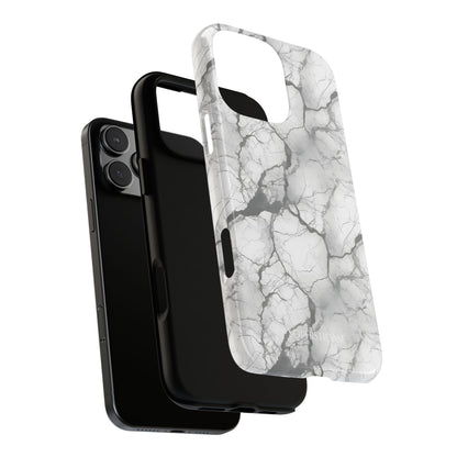 Marble Opulence in Charcoal Grey - iPhone Case