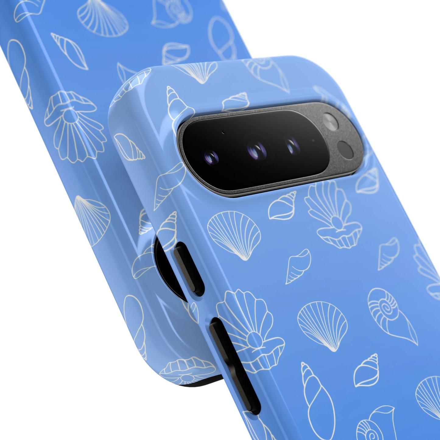 Seashell Society in Ocean Blue - iPhone Case, Samsung Galaxy Case, Google Pixel Case