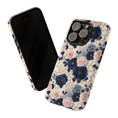 Royal Floral in Navy Hive - Tough Phone Case