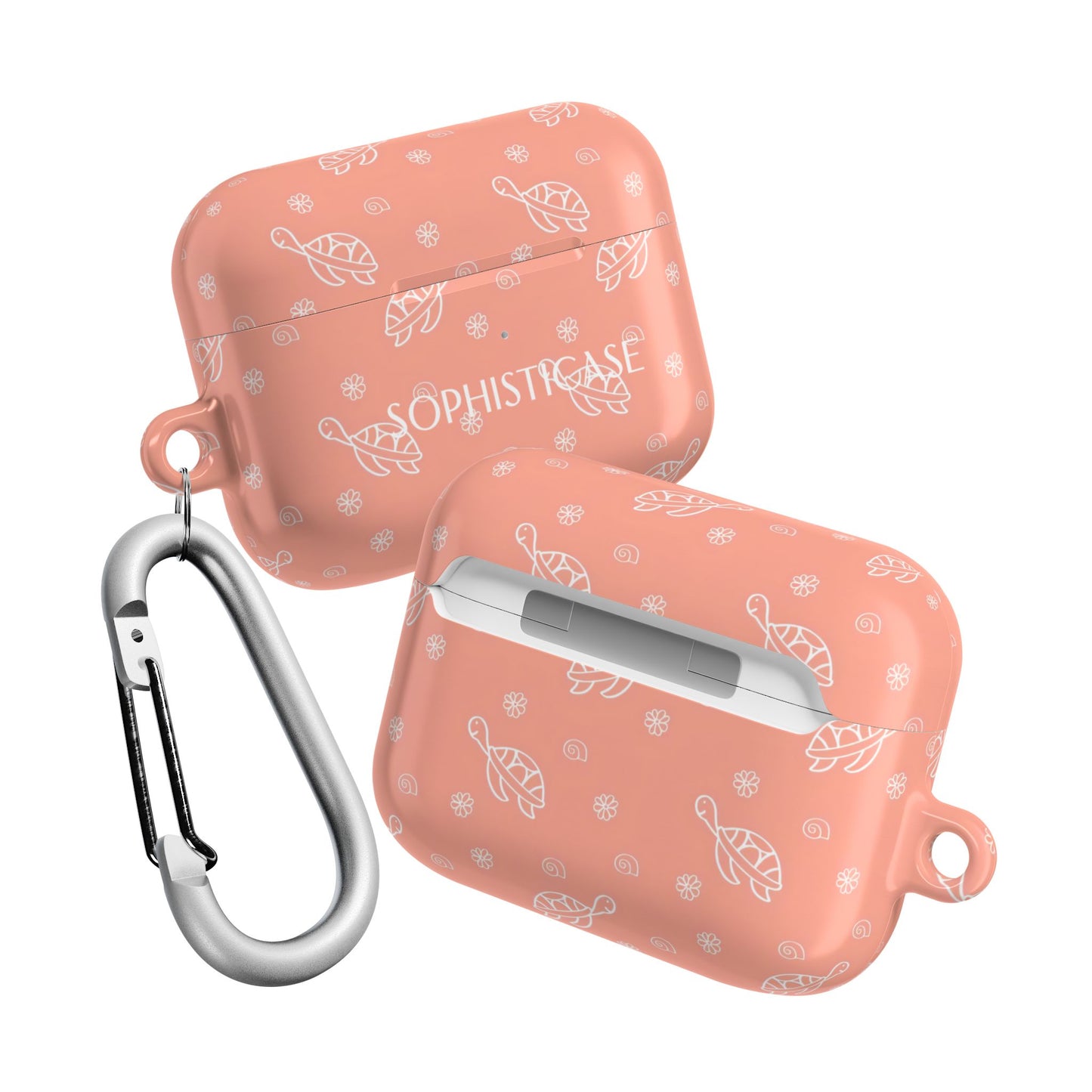 AirPod Cases - Turtle Island in Orange