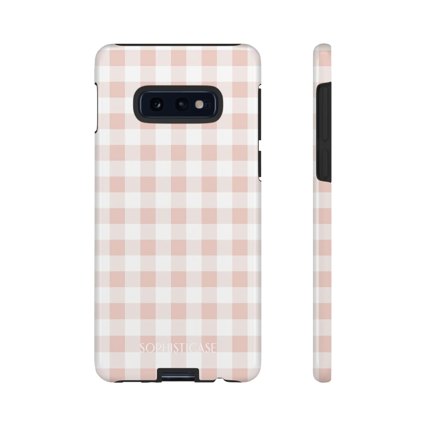 Tough Case - Gingham in Neutral Beige