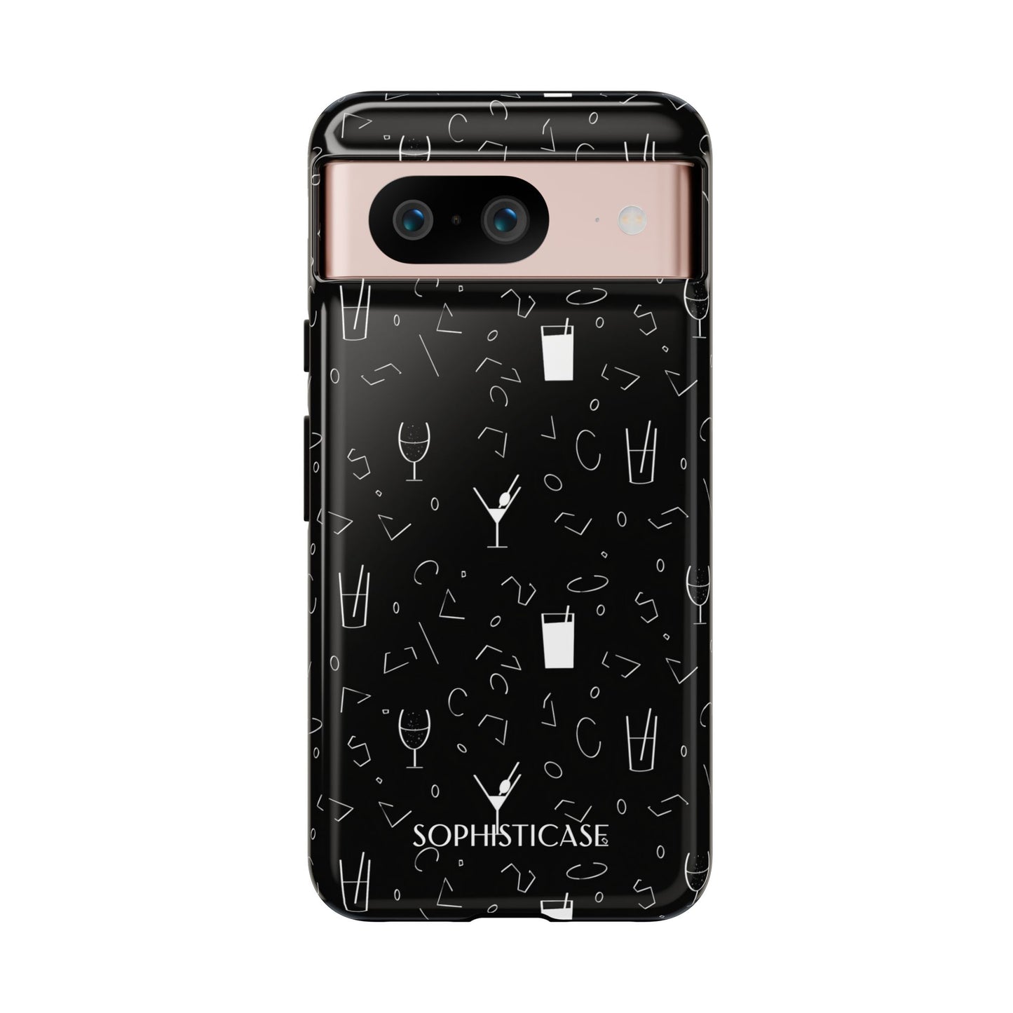 Cocktail Hour in Black - Tough Phone Case for Google Pixel