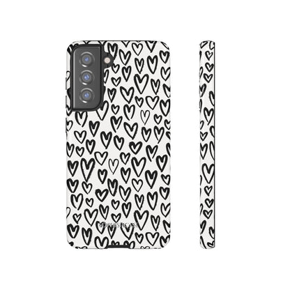 Dark Thoughts in Urban Heart - Tough Phone Case