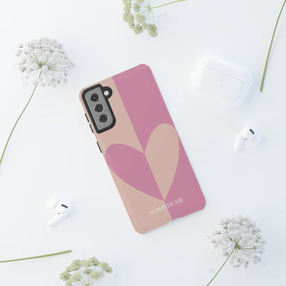 Be Mine in Pink and Brown - iPhone Case, Samsung Galaxy Case, Google Pixel Case