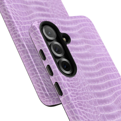 Luxe Leather in Purple - Tough Phone Case