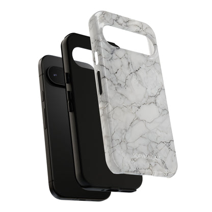 Marble Opulence in White - iPhone Case, Samsung Galaxy Case, Google Pixel Case