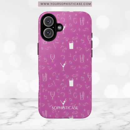 Cocktail Hour in Purple - iPhone Case