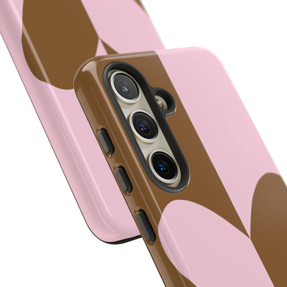 Be Mine in Pink and Brown - iPhone Case, Samsung Galaxy Case, Google Pixel Case