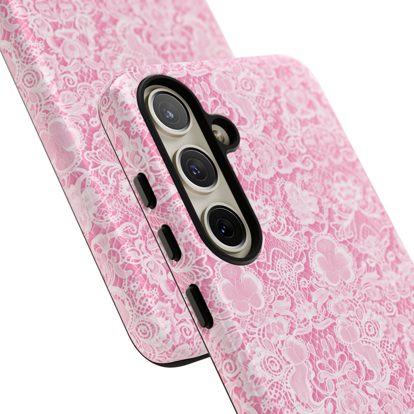 Luxe Lace in Pink - iPhone Case, Samsung Galaxy Case, Google Pixel Case
