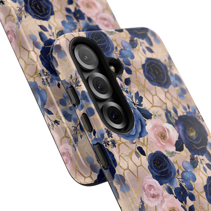 Royal Floral in Navy Blush - Tough Phone Case