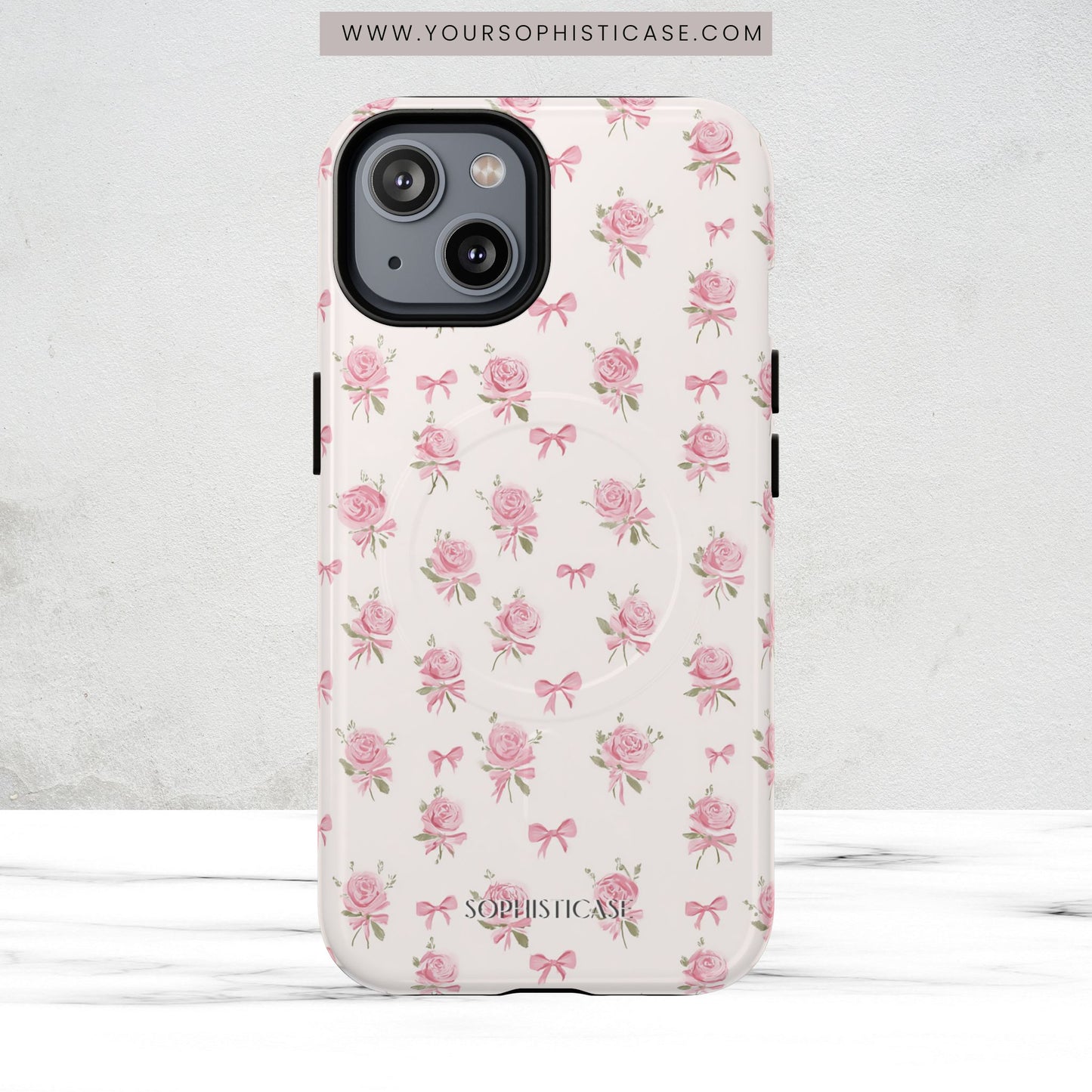 The Sweetest Thing in Coquette Roses and Bows - iPhone Magsafe Case