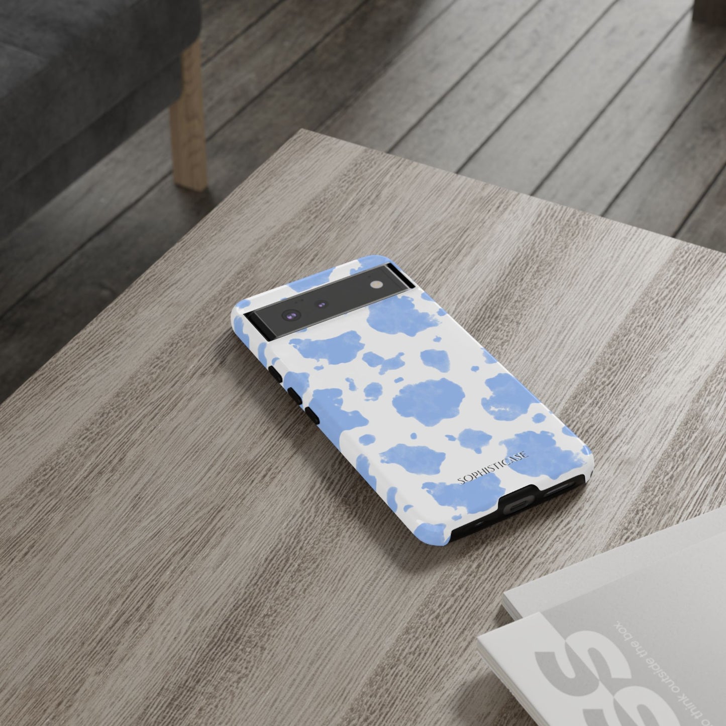 Holy Cow in Blue - iPhone Case, Samsung Galaxy Case, Google Pixel Case