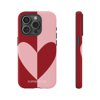 Be Mine in Red and Pink - Protective Phone Case for iPhone