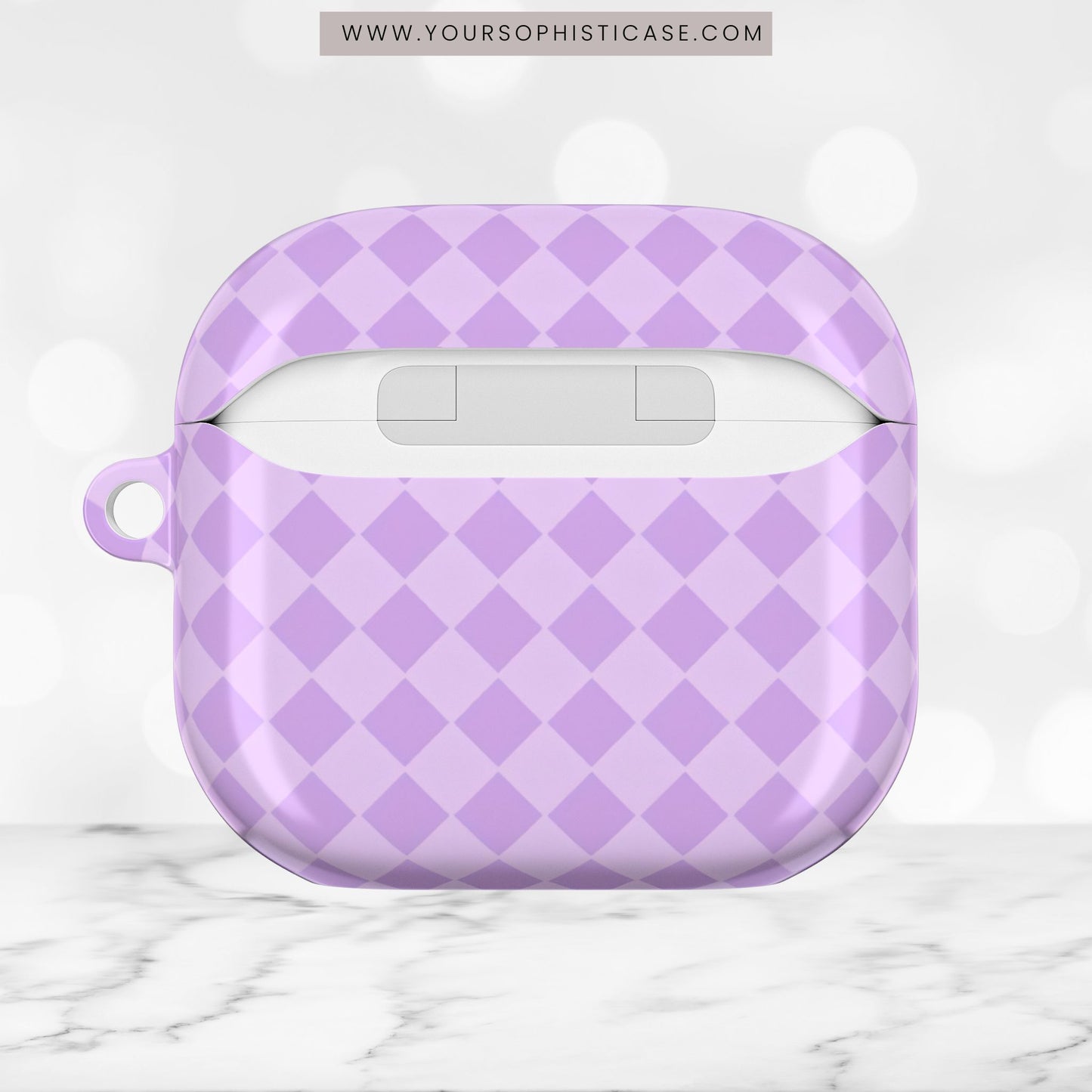 AirPod Cases - Diamond Diva in Pastel Purple