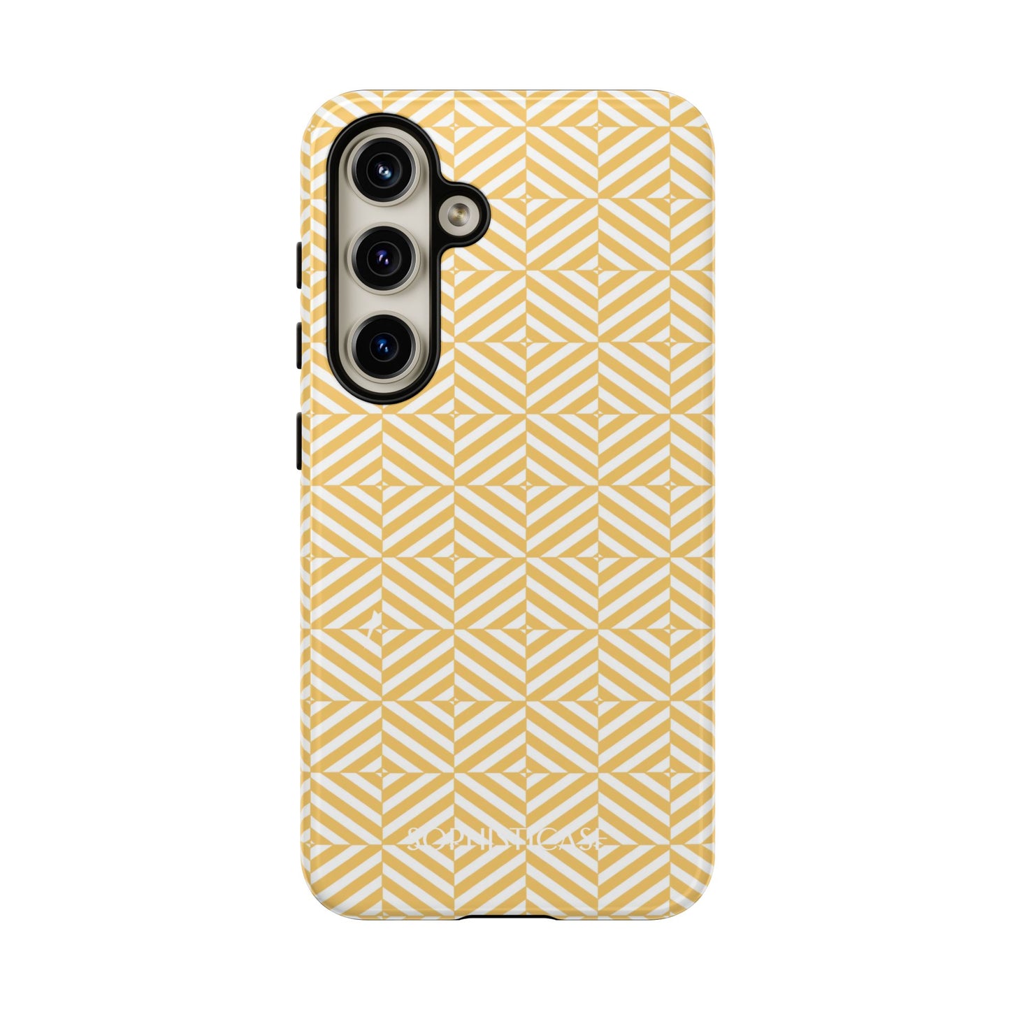 Illusions in Yellow - Dual Layer Shockproof Phone Case for iPhone, Google Pixel and Samsung Galaxy