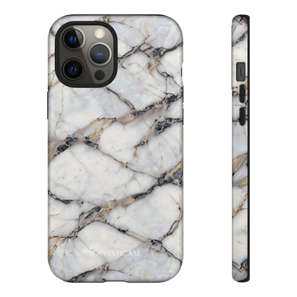 Marble Opulence in Cracked Beige - iPhone Case, Samsung Galaxy Case, Google Pixel Case